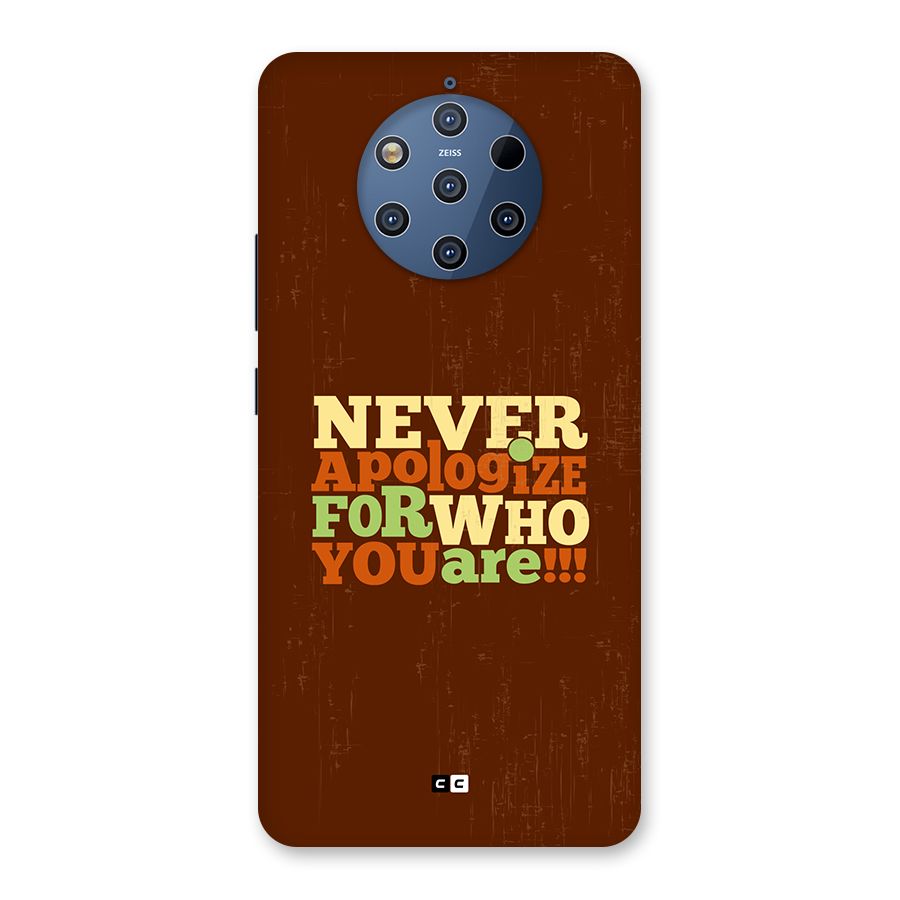 Never Apologize Back Case for Nokia 9 PureView