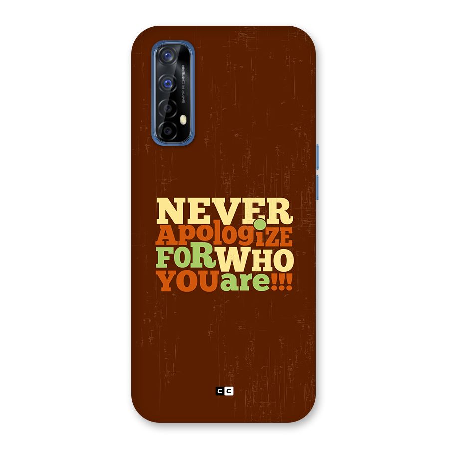 Never Apologize Back Case for Realme 7