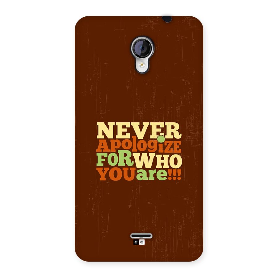 Never Apologize Back Case for Unite 2 A106
