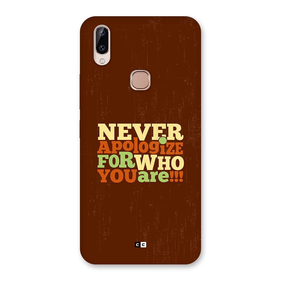 Never Apologize Back Case for Vivo Y83 Pro
