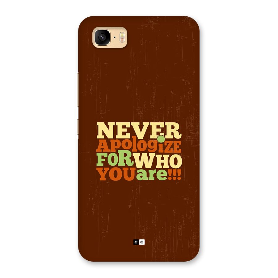 Never Apologize Back Case for Zenfone 3s Max
