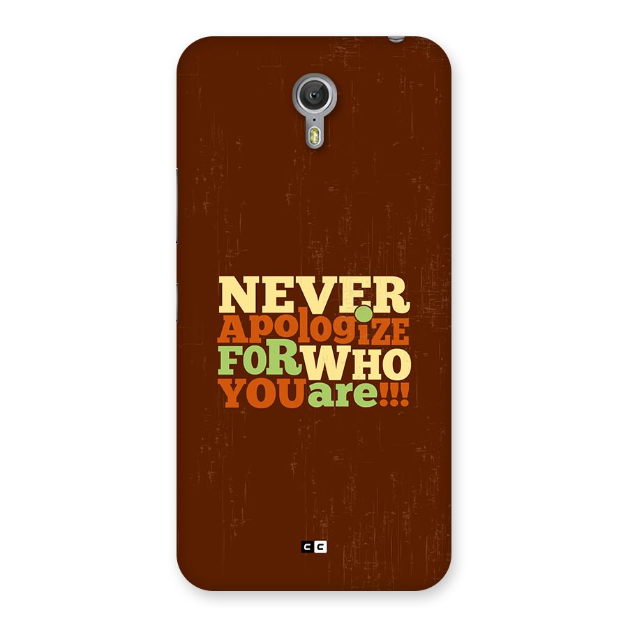 Never Apologize Back Case for Zuk Z1