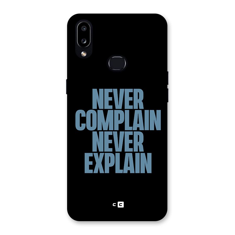 Never Complain Never Explain Back Case for Galaxy A10s