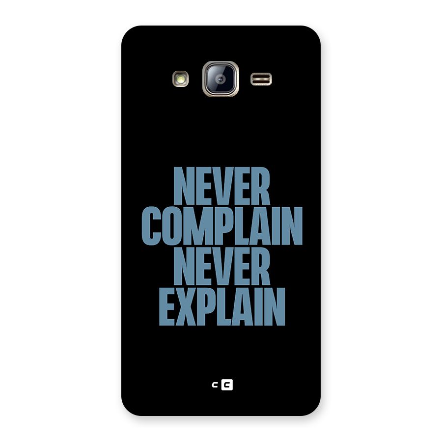 Never Complain Never Explain Back Case for Galaxy On5