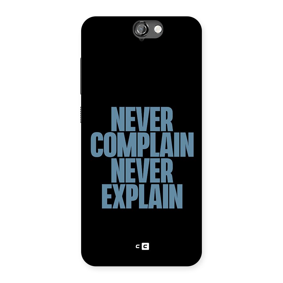 Never Complain Never Explain Back Case for HTC One A9