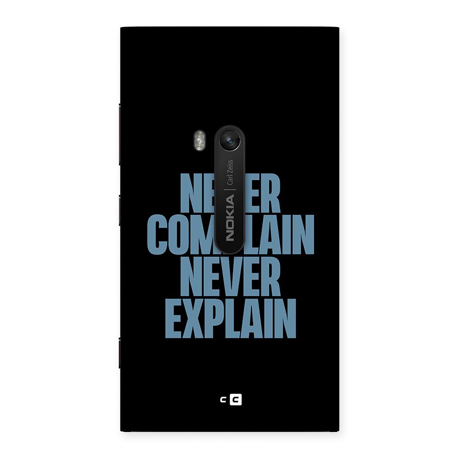 Never Complain Never Explain Back Case for Lumia 920