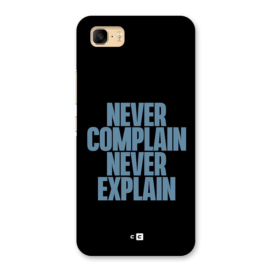 Never Complain Never Explain Back Case for Zenfone 3s Max