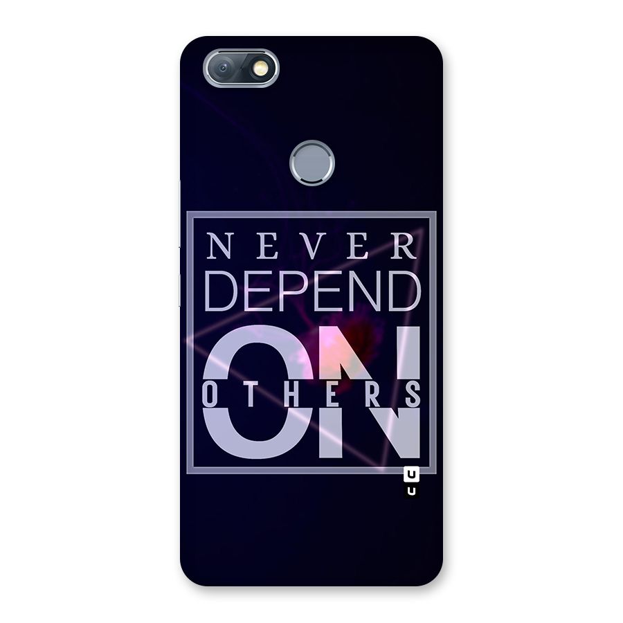 Never Depend On Others Back Case for Infinix Note 5