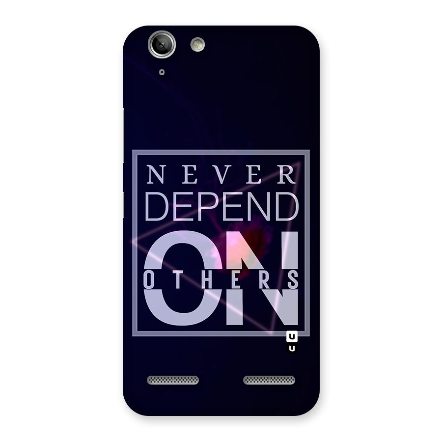 Never Depend On Others Back Case for Vibe K5