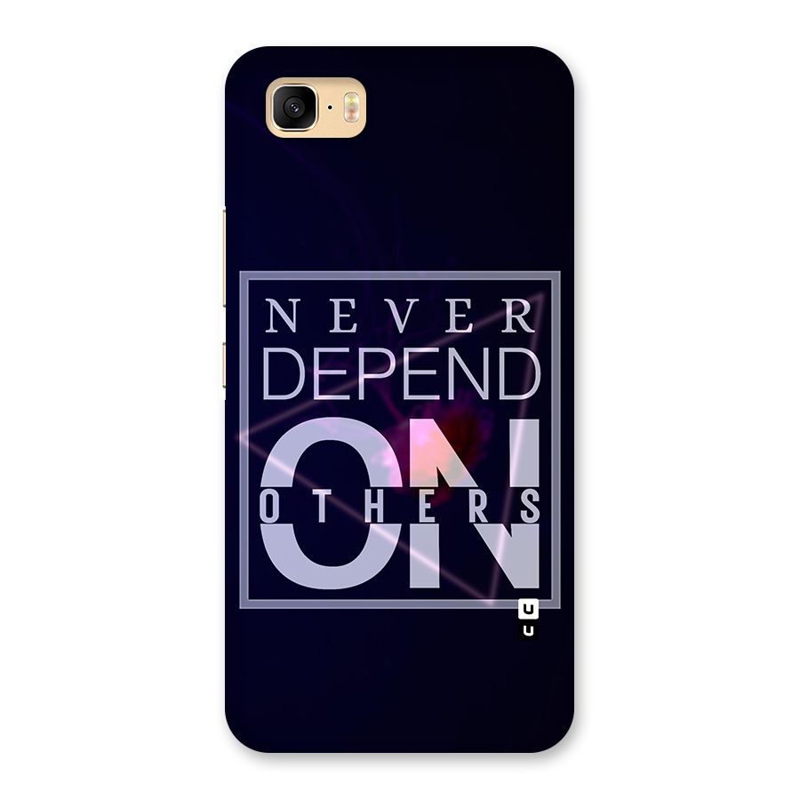 Never Depend On Others Back Case for Zenfone 3s Max