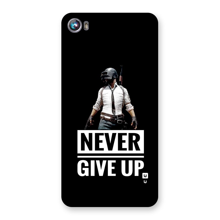 Never Giveup Back Case for Canvas Fire 4 (A107)