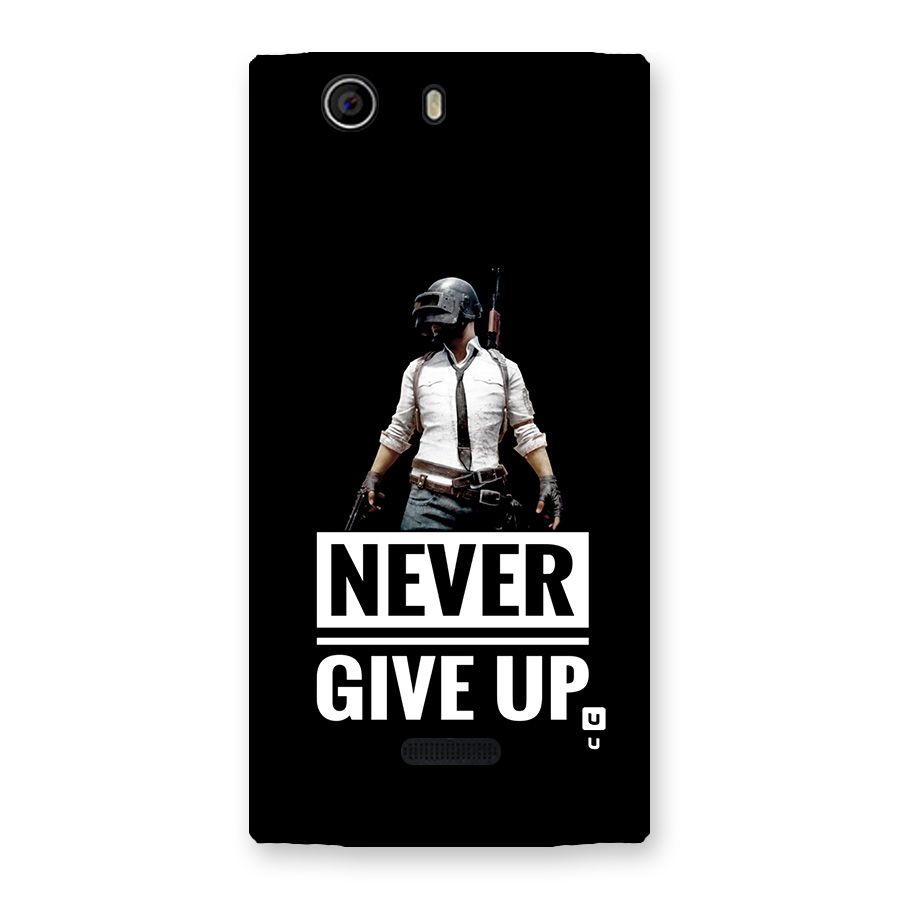 Never Giveup Back Case for Canvas Nitro 2 E311