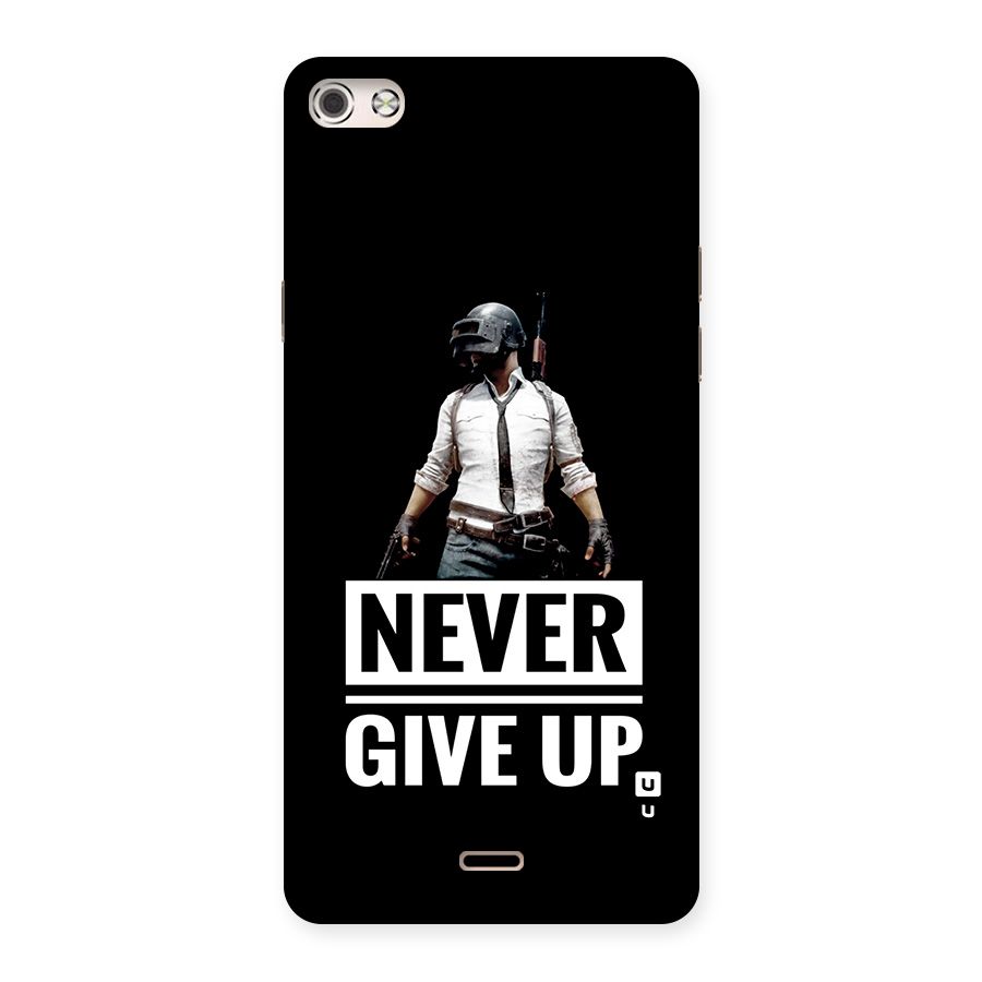Never Giveup Back Case for Canvas Silver 5
