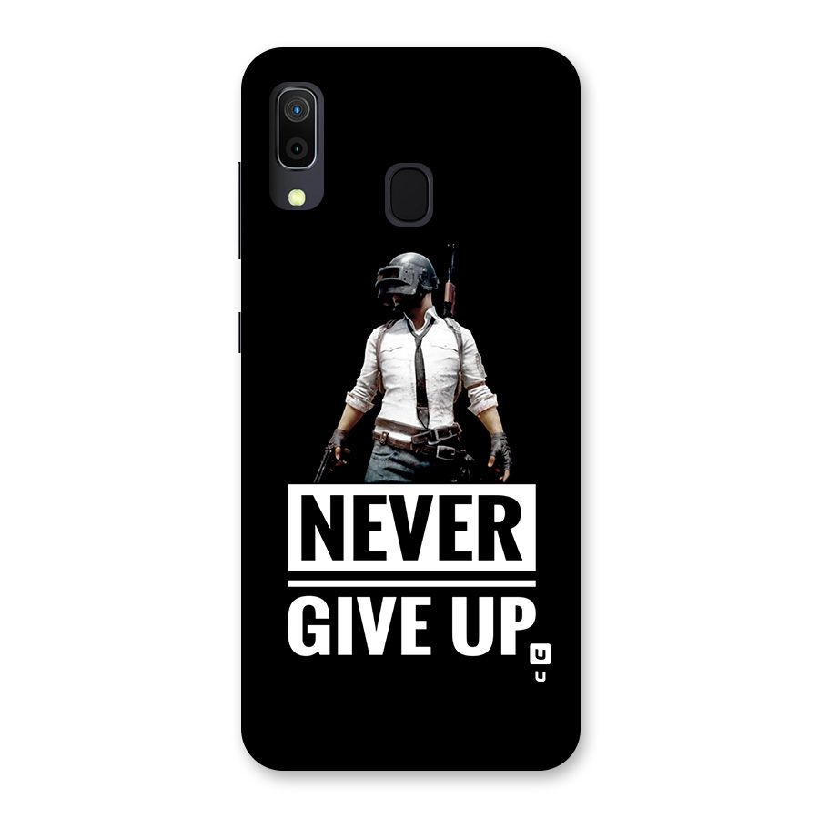 Never Giveup Back Case for Galaxy A20