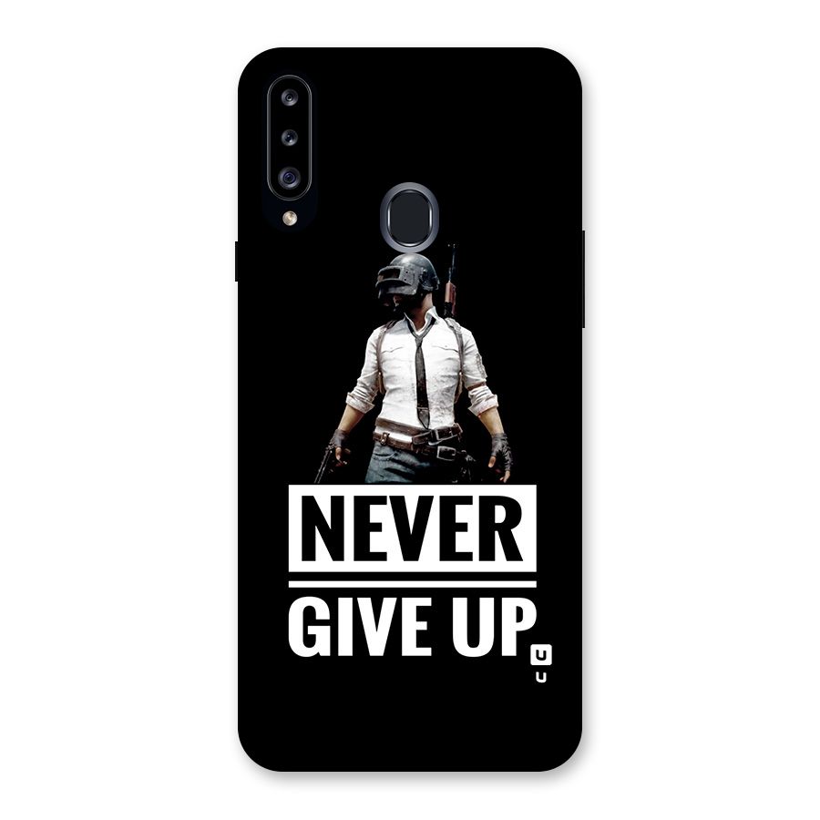 Never Giveup Back Case for Galaxy A20s