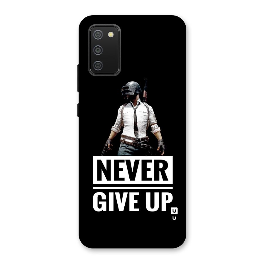 Never Giveup Back Case for Galaxy M02s