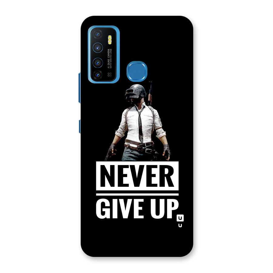Never Giveup Back Case for Infinix Hot 9