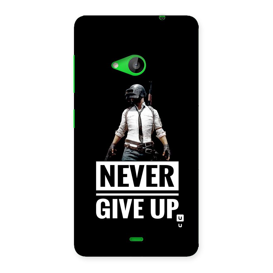 Never Giveup Back Case for Lumia 535