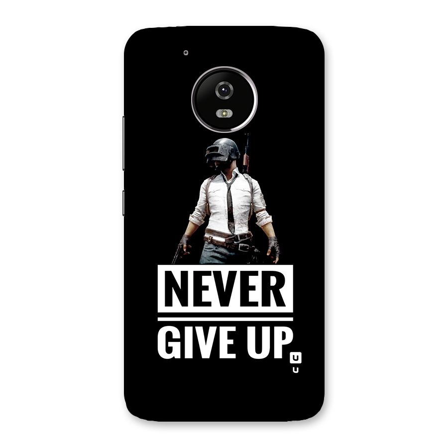 Never Giveup Back Case for Moto G5