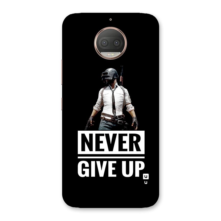 Never Giveup Back Case for Moto G5s Plus