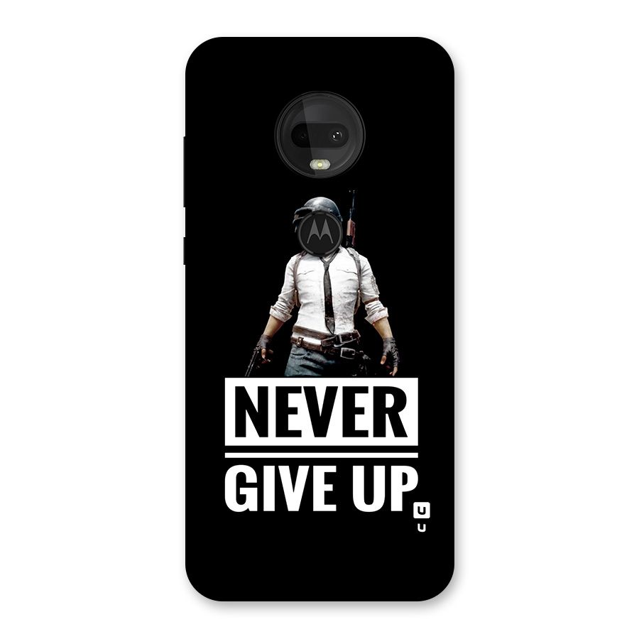 Never Giveup Back Case for Moto G7