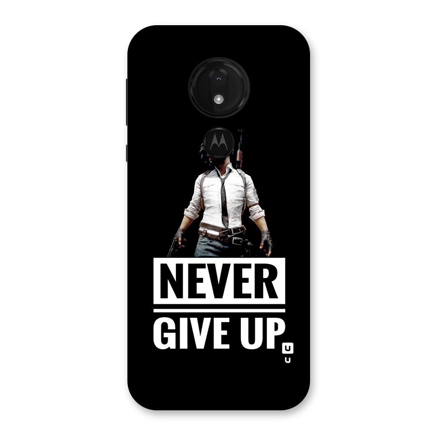 Never Giveup Back Case for Moto G7 Power