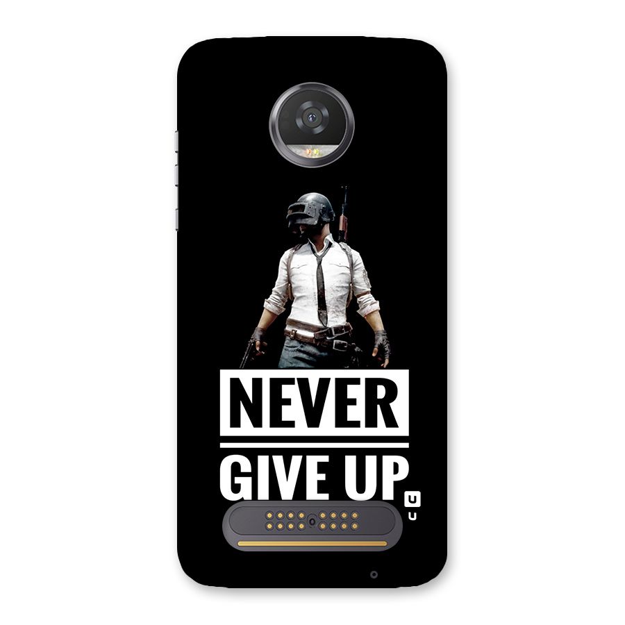 Never Giveup Back Case for Moto Z2 Play