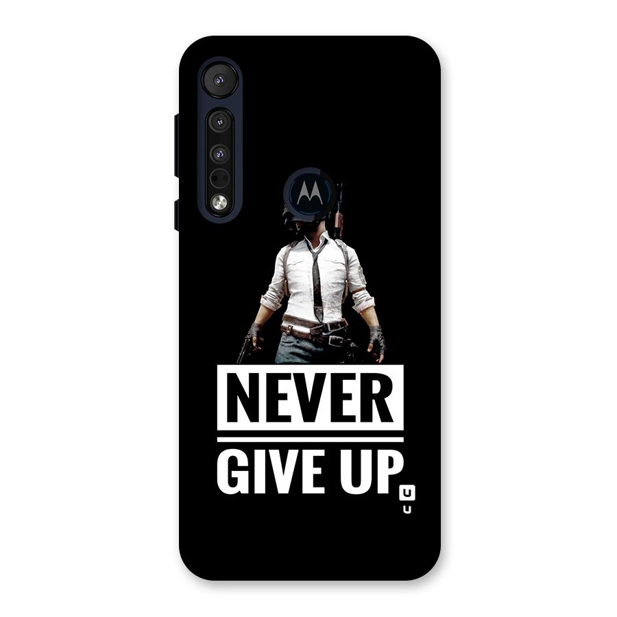 Never Giveup Back Case for Motorola One Macro