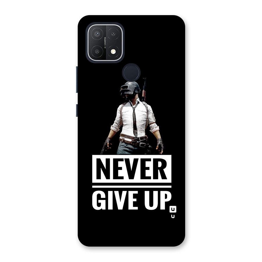 Never Giveup Back Case for Oppo A15
