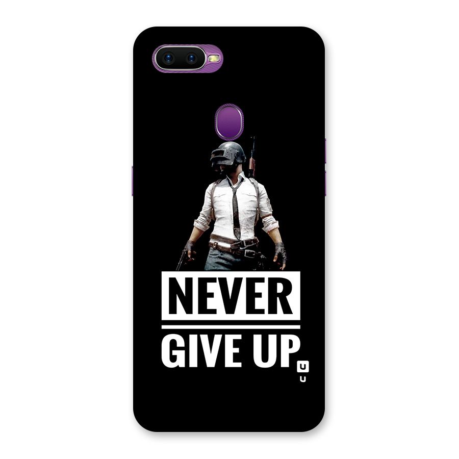 Never Giveup Back Case for Oppo F9
