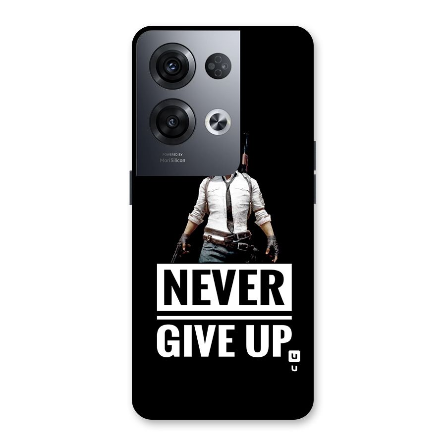 Never Giveup Back Case for Oppo Reno8 Pro 5G