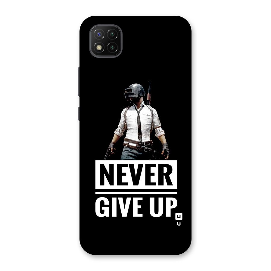 Never Giveup Back Case for Poco C3