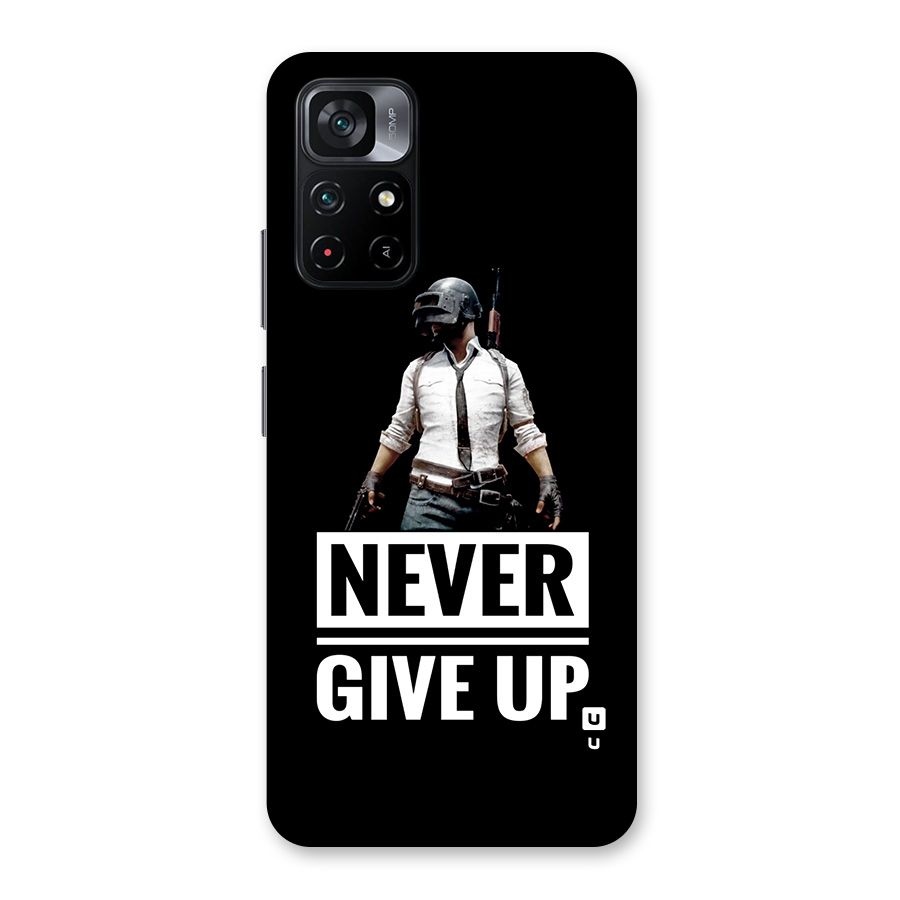 Never Giveup Back Case for Poco M4 Pro 5G