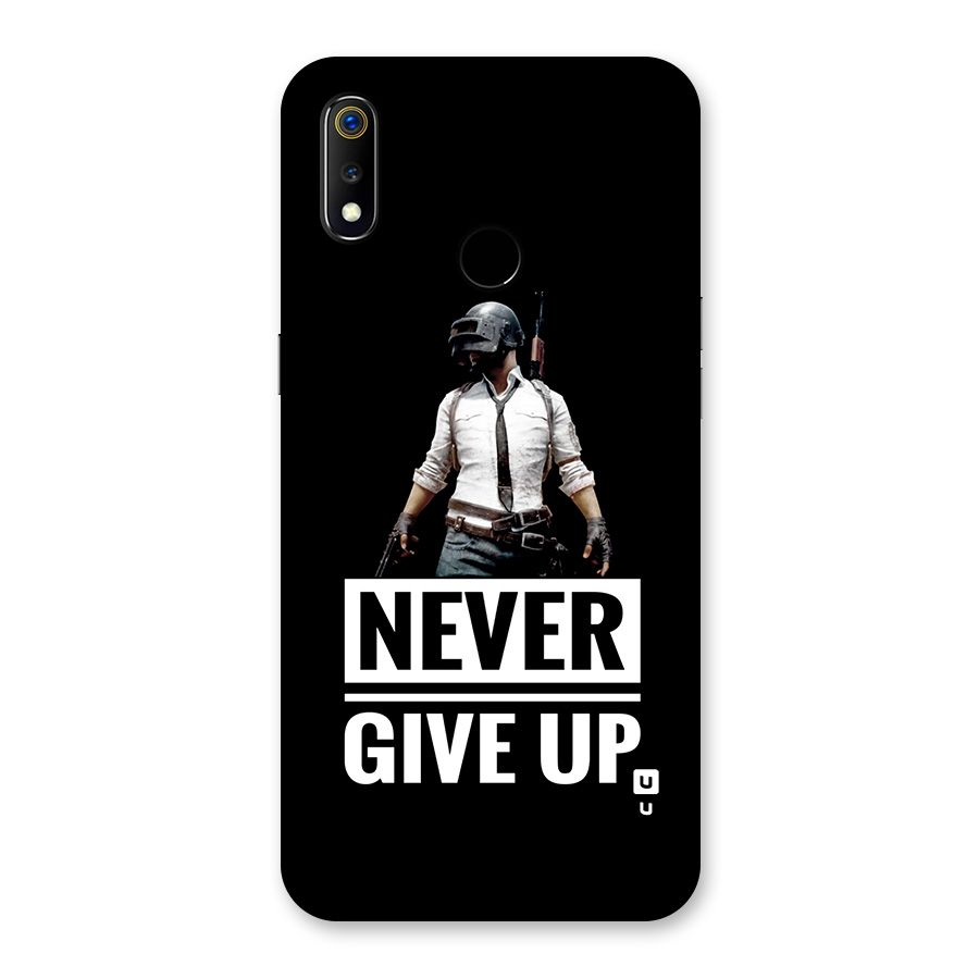 Never Giveup Back Case for Realme 3