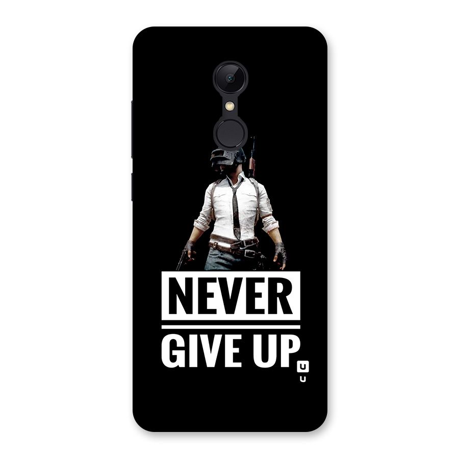 Never Giveup Back Case for Redmi 5