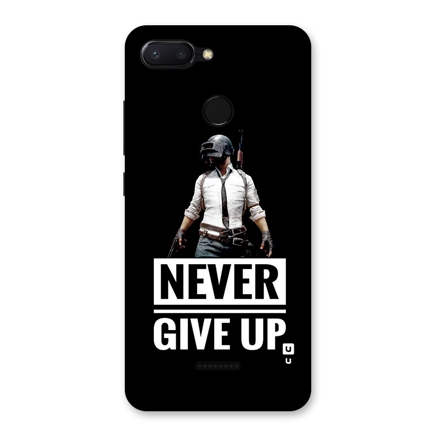 Never Giveup Back Case for Redmi 6
