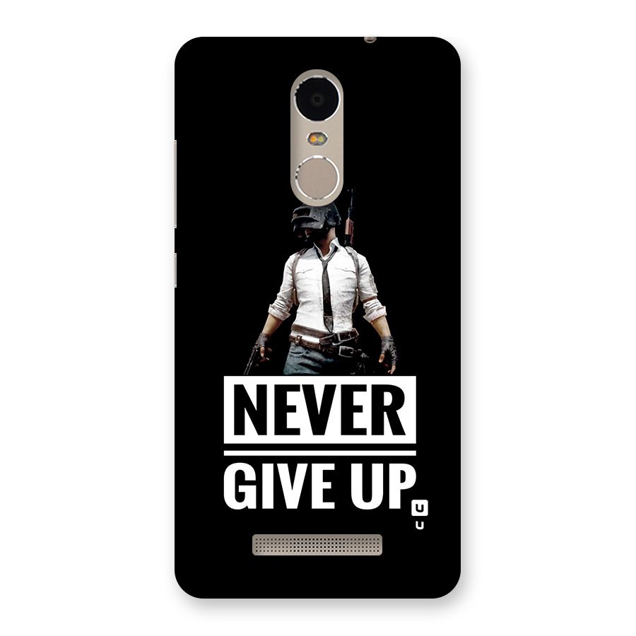 Never Giveup Back Case for Redmi Note 3