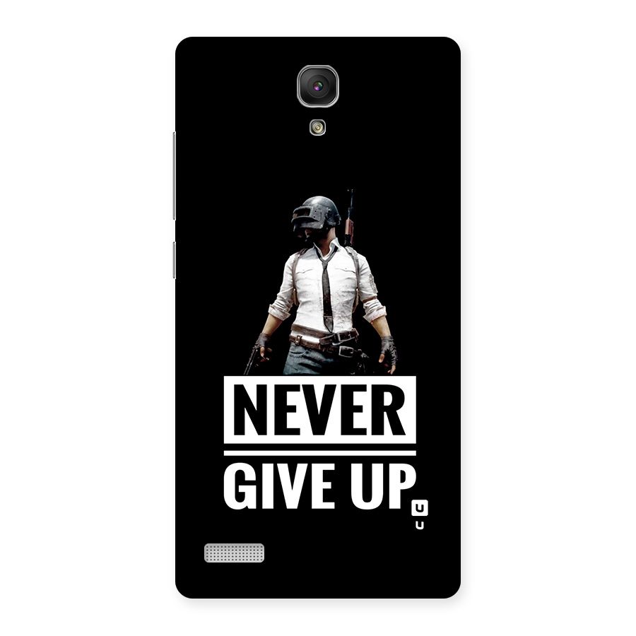 Never Giveup Back Case for Redmi Note Prime