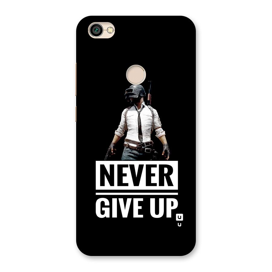 Never Giveup Back Case for Redmi Y1 2017