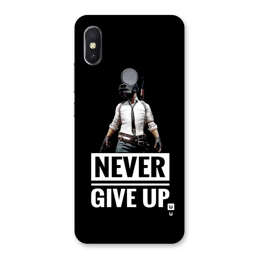 Never Giveup Back Case for Redmi Y2