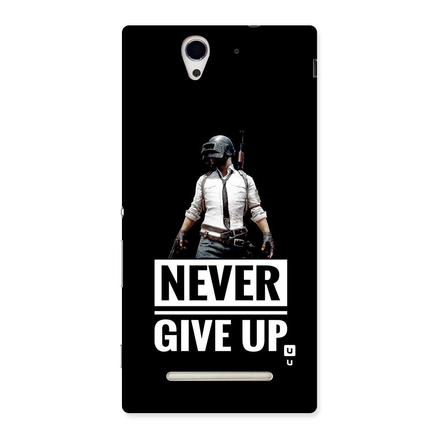 Never Giveup Back Case for Xperia C3