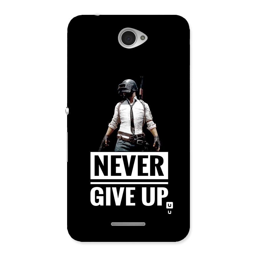 Never Giveup Back Case for Xperia E4