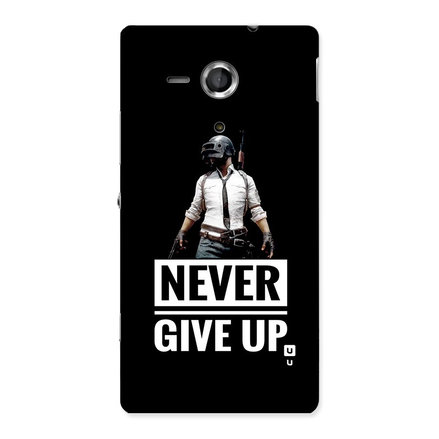 Never Giveup Back Case for Xperia Sp