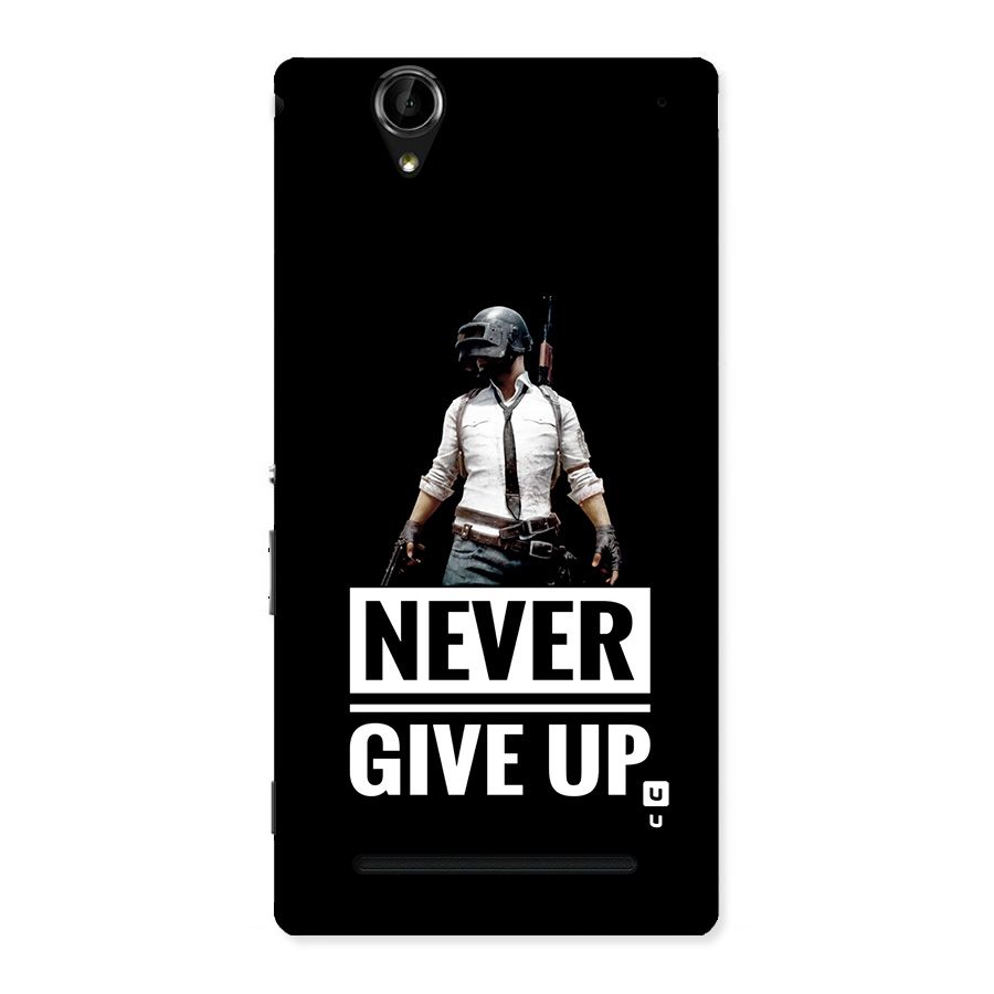 Never Giveup Back Case for Xperia T2