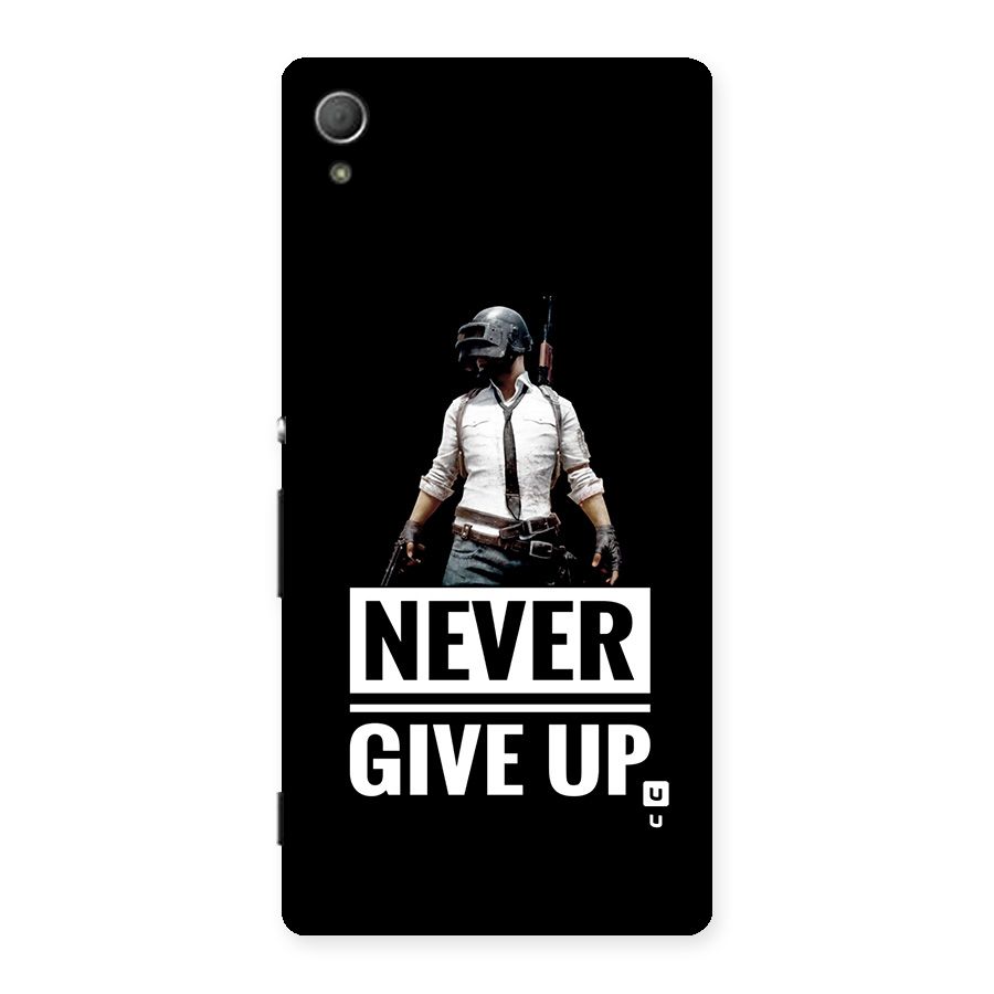 Never Giveup Back Case for Xperia Z3 Plus