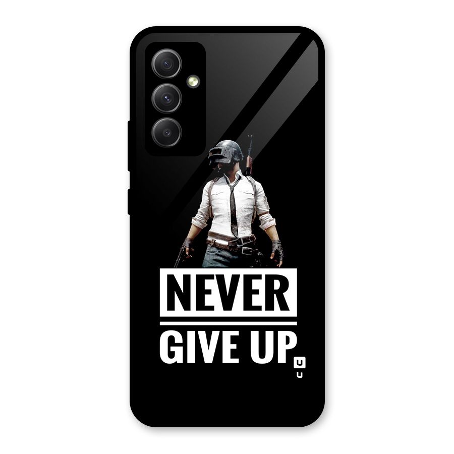 Never Giveup Glass Back Case for Galaxy A34