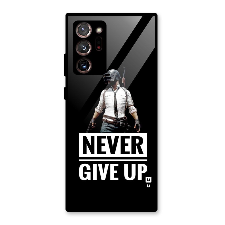Never Giveup Glass Back Case for Galaxy Note 20 Ultra 5G