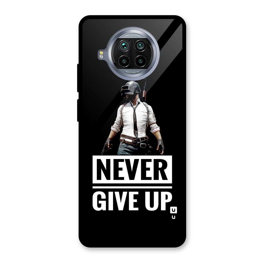 Never Giveup Glass Back Case for Mi 10i