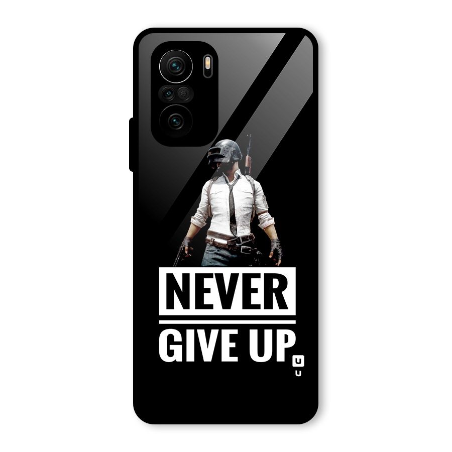 Never Giveup Glass Back Case for Mi 11X Pro