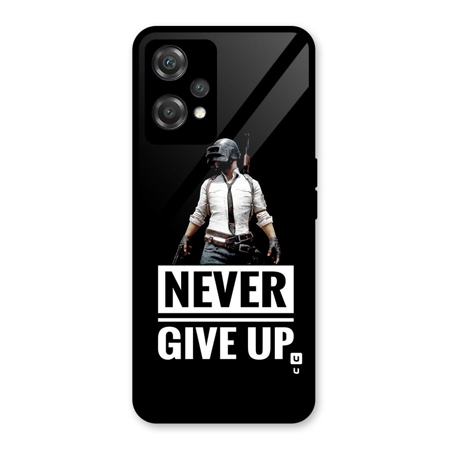 Never Giveup Glass Back Case for OnePlus Nord CE 2 Lite 5G